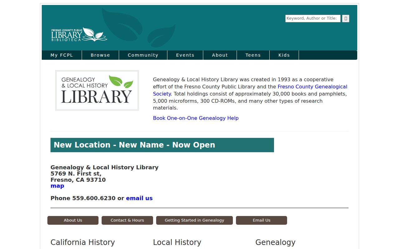 Fresno people directories FCPL Genealogy and Local History Library collection