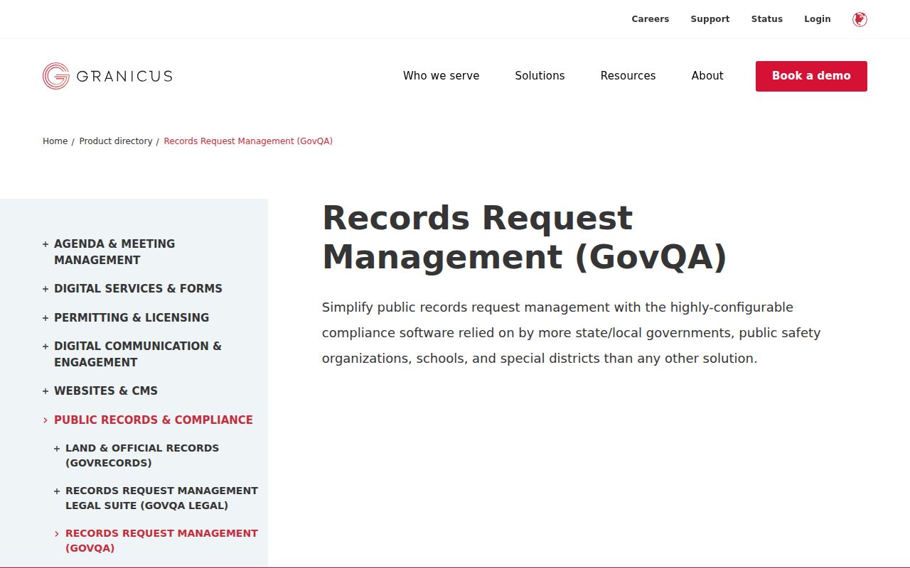Fresno public records GovQA request portal